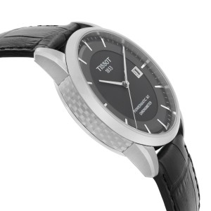 Tissot T-Classic  Steel Leather Black Automatic Watch 