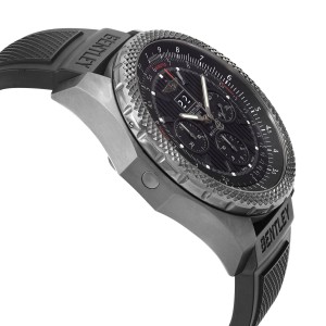 Breitling Bentley Midnight Carbon Steel Black Dial Watch 