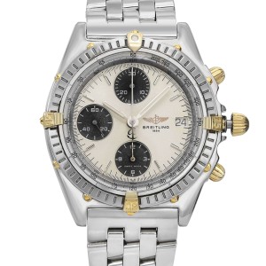 Breitling Chronomat 39mm Steel Panda Off White Dial Automatic Men Watch 