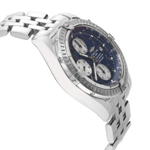 Breitling Chronomat Evolution Steel Blue Dial Automatic Watch 