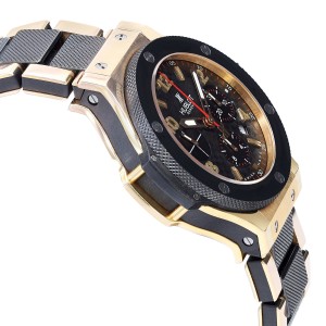 Hublot Big Bang Evolution 18k Gold Ceramic Carbon Dial Watch 
