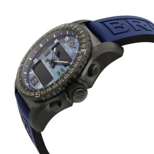 Breitling B50 Cockpit Titanium Blue MOP Dial Quartz Watch 