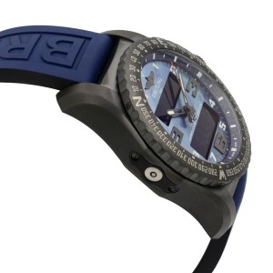 Breitling B50 Cockpit Titanium Blue MOP Dial Quartz Watch 