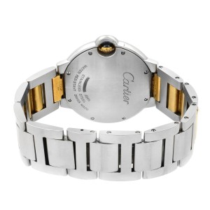 Cartier Ballon Bleu Steel Silver Dial Steel Gold Unisex Quartz Watch 