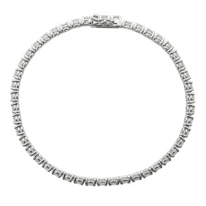 Rachel Koen 14K White Gold Diamond Ladies Tennis Bracelet 8.49ct