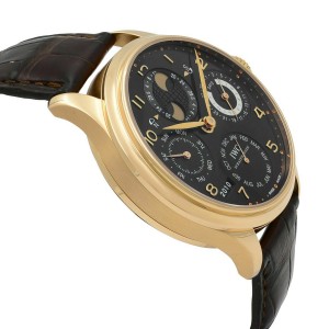 IWC Portugieser Perpetual Calendar 18K Rose Gold Automatic Mens Watch IW503202