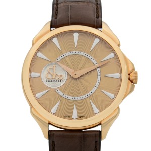 Jacob & Co Palatial 18k Rose Gold Guilloche Automatic Watch 110.300.40.NS.NB.1NS