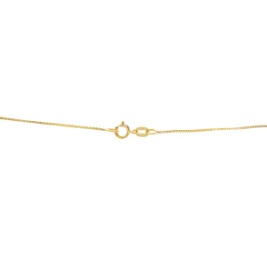 Rachel Koen 18K Yellow Gold Diamond Chai Pendant Necklace 0.28cttw