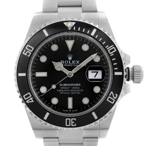 Rolex Submariner Date 41mm Steel Ceramic Black Dial Automatic Men Watch 126610LN