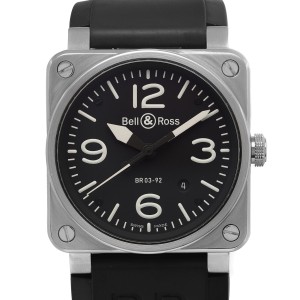 Bell & Ross Instruments Stainless Steel Black Dial Automatic Mens Watch