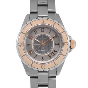 Chanel J12 Titanium Ceramic Grey Dial Automatic Ladies Watch 