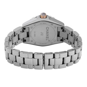 Chanel J12 Titanium Ceramic Grey Dial Automatic Ladies Watch 