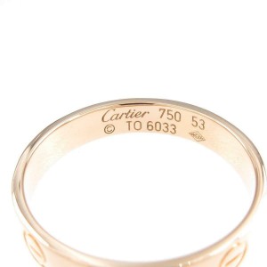 Cartier 18K Pink Gold Mini Love Ring LXGYMK-644