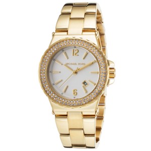 Michael Kors MK5920 Silver Dial Gold Tone Stainless 32mm Womens Watch 