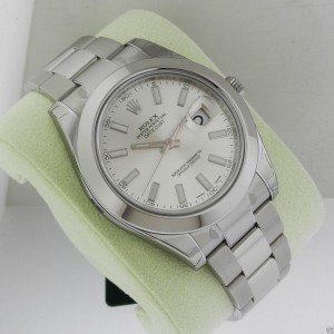 Rolex 116300 Datejust II 41mm Stainless Steel Silver Stick Index Watch