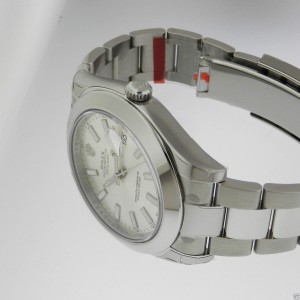 Rolex 116300 Datejust II 41mm Stainless Steel Silver Stick Index Watch
