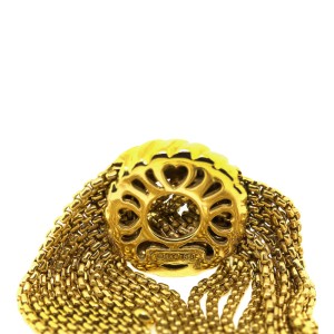 David Yurman 18K Yellow Gold Diamond Multi Box Chain Tassel Bracelet