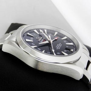 Omega Aqua Terra 150m GMT 231.10.43.22.03.001 Stainless Steel Blue Watch