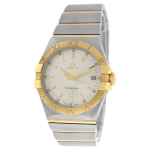 Omega Constellation 35mm 18K Gold 123.20.35.60.02.002 Full Bar Quartz Watch