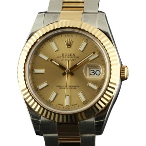 Rolex Datejust II 116333 Steel Gold Champagne 2016 Watch