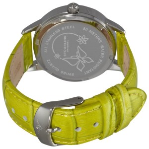 Stuhrling Verona Mariposa 518.1115L88 Stainless Steel & Leather 34mm Watch