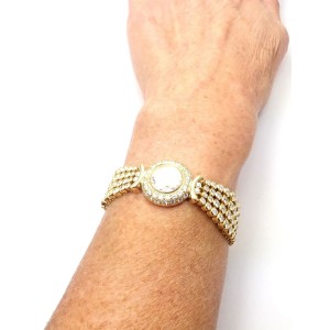  Audemars Piguet 18k Yellow Gold 8ct Diamond Ladies Watch