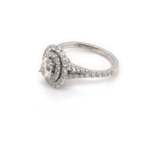 NEIL LANE 1 tcw Oval Diamond Double Halo Engagement Ring 14 kt White Gold