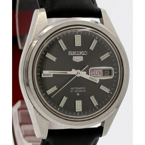 Vintage Seiko 5 Automatic 37mm Stainless Steel 21j Watch Ref:  6119-8083
