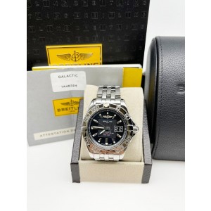 Breitling Galactic A49350 Black Dial Stainless Steel  