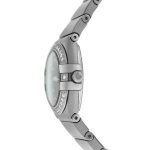 Omega Constellation  Diamonds MOP Steel 24MM Quartz Watch