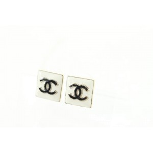 Chanel 22A Square CC Earrings Pierce 23cz76s