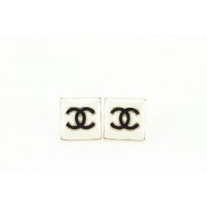 Chanel 22A Square CC Earrings Pierce 23cz76s