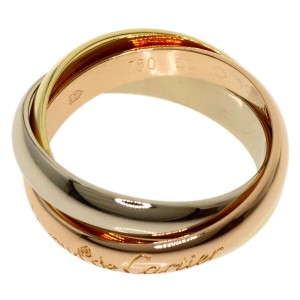 CARTIER Tri-Color Gold Trinity US 5.25 Ring 