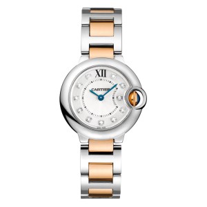 Cartier Ballon Bleu WE902030 Stainless Steel & Rose Gold Watch
