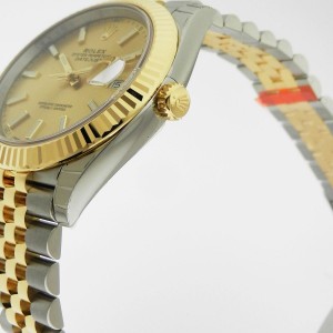 Rolex Datejust 126333 41 18K Yellow Gold & Stainless Steel Jubilee Champagne Mens Watch