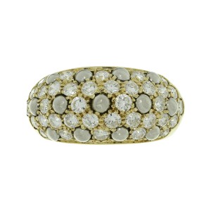 Cartier 18K White Gold Diamond Ring Size 5.25