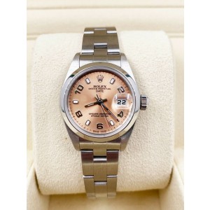 Rolex Ladies Date 79160 Pink Salmon Dial Stainless Steel 26mm