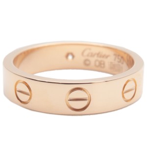  Cartier Mini Love Ring Diamond K18PG Rose Gold 
