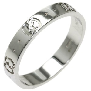 GUCCI 18K white Gold Ring US 