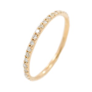 Rose Gold Diamond Womens Ring Size 6 