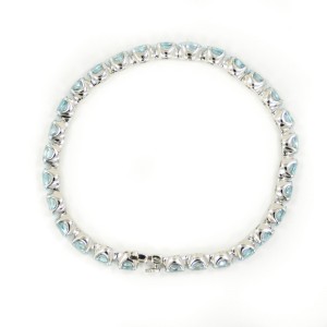 H. Stern 18k White Gold Aquamarine Womens Bracelet