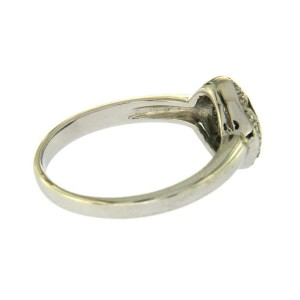18K White Gold 0.09 CT Diamonds & 1.37 CT Blue Sapphire Engagement Ring »BL118