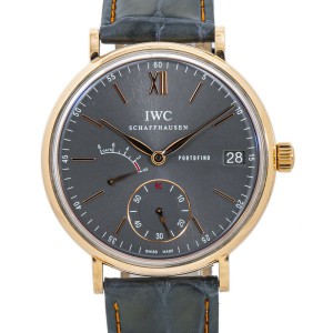 IWC Portfino IW510104 18kRose Gold Eight Days Manual Mens Watch with Paper 45MM