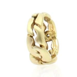 18k Yellow Gold Link Men's Ring 15.6 Grams Size 9