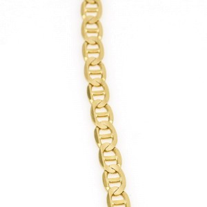 B&M Italian Mariner's Link Heavy Solid Gold Chain in 14k Yellow Gold 18"