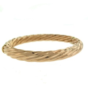 14k Rose Gold Bangle Bracelet 