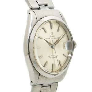 Tudor Prince Oyster Date 7966 Rivet Mens Automatic Watch Silver Dial 34mm