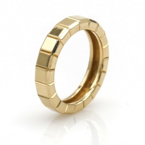 Chopard Vintage Ice Cube Band Ring in 18k Yellow Gold Size 6.5