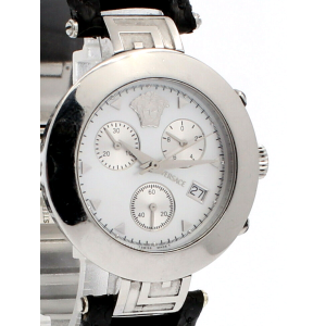 Versace XLC 99 Chronograph Quartz White MOP 37mm Watch