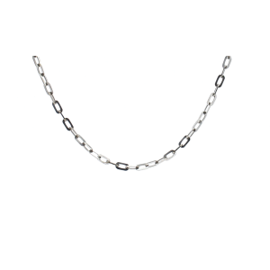 18k White Gold Anchor Style Link Chain  Necklace  